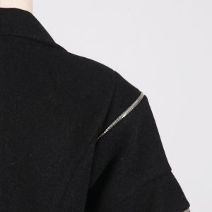 2025 autumn new personality trend style zipper splicing deconstructed design sense irregular high-end sense suit woman – Image 6