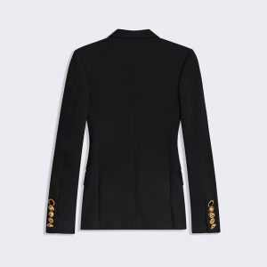 Fall new fashion European and American style long-sleeved jacket with elegant temperament and splicing design slim blazer – Image 3