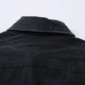 Jiayiku men's clothing summer new American washed distressed shirt short-sleeved cargo jacket retro ins trend – Image 7