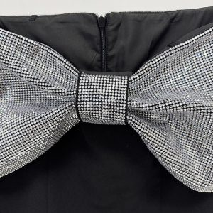 new European and American designer fashion heavy industry hot diamond bow long dress star dress – Image 3