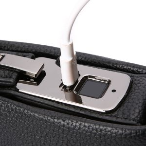 New men's clutch fingerprint lock anti-theft large capacity grab bag wallet wallet business high-end men's bag – Image 4
