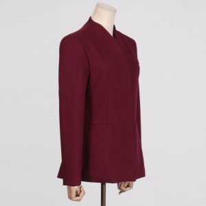 NEW style solid color high-end suit + high-waisted casual trousers two-piece suit for women – Image 10