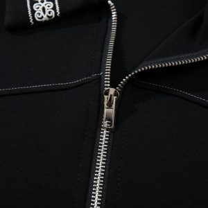 Jiayiku Men's 2025 Summer Shirt Korean Niche Zipper Design Short Sleeve Shirt Men's Light Luxury Ruffian Handsome – Image 4
