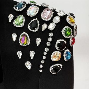 new star fashion temperament heavy industry gemstone set diamond long sleeve long dress dress long skirt – Image 5