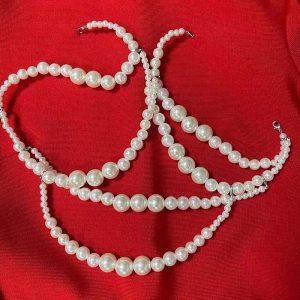European and American cross-border new fashion pearl chain celebrity style high-end bandage women's dress dress – Image 4