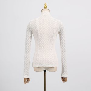 Vietnamese niche style underwear women's 2025 summer new knitted textured slim and versatile high-end T-shirt – Image 3