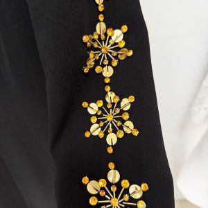 Quality spot host evening dress 2025 star series heavy industry beads and diamonds front slit small trailing long skirt – Image 8