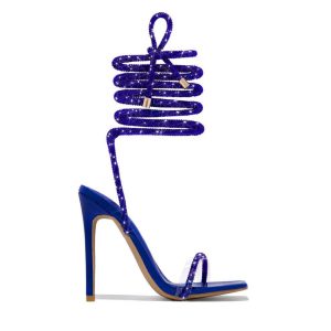 European and American summer casual comfort strappy Roman pointed toe stiletto heeled sandals – Image 4