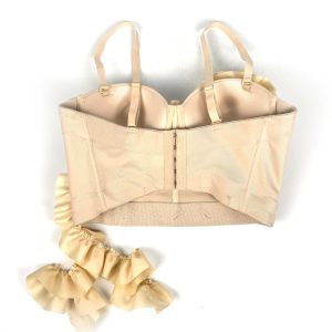 Spring new European and American flowers tassel design worn outside herringbone corset slim with coaster camisole french inside – Image 9