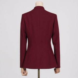 NEW style solid color high-end suit + high-waisted casual trousers two-piece suit for women – Image 11