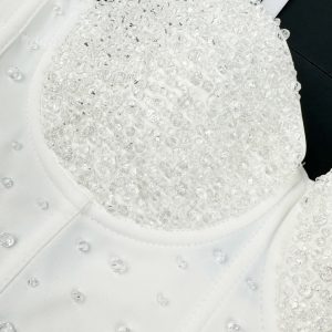 cross-border foreign trade shiny beads handmade herringbone bra high-end wear small camisole vest herringbone corset – Image 5