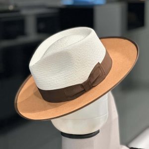 Cross border men's and women's pure wool felt hats, straw hats, patchwork hats, sun beach hats, fashion jazz hats – Image 5