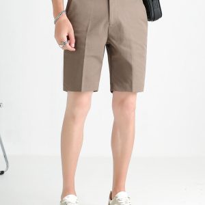 Suit shorts, men's summer new outerwear, loose trend, five-point trousers, trousers, non-iron, Hong Kong style, five-point casual pants tide – Image 3