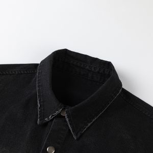 Men's Wear Summer Short Sleeve Korean Cleanfit Washed Denim Shirt Jacket ins Trendy Ruffian Handsome – Image 3