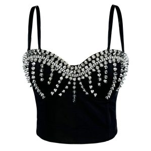 European and American cross-border explosive rivet sexy waistless corset, nightclub bar, high-end outer corset, source factory – Image 5