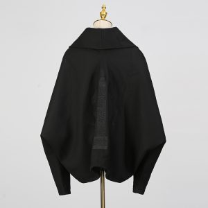 Fall 2025 new fashion casual style high-end jacket lapel bat sleeve Korean short loose coat for women – Image 4