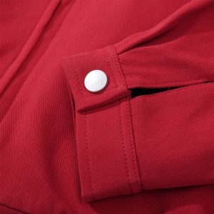 vibe trendy American cargo jacket pure cotton loose casual autumn and winter men's wear deconstructs design lapel jacket – Image 6