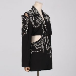 European and American fashion formal suit small suit 2025 summer new heavy industry beads high-end blazer women – Image 3