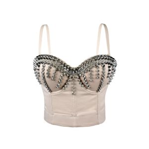 European and American cross-border explosive rivet sexy waistless corset, nightclub bar, high-end outer corset, source factory – Image 4
