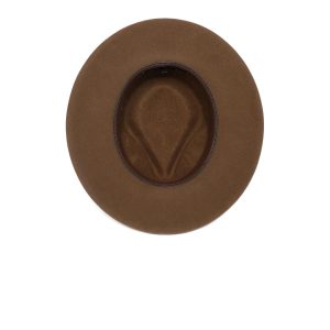 folded wool hat Solid webbing decorated sheep felt hat Fashionable pure wool top hat – Image 6