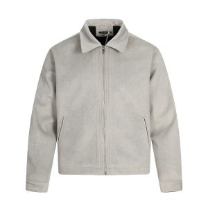 American retro niche deconstruction high-end straight shoulder jacket windproof design men's short and wide fit jacket – Image 4