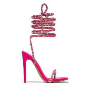 European and American summer casual comfort strappy Roman pointed toe stiletto heeled sandals – Image 8