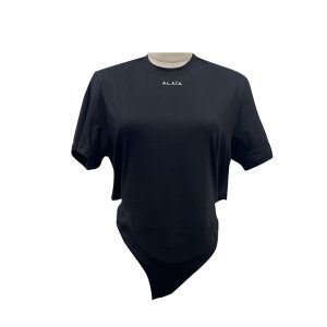 Niche design tops women's summer 2025 new fashion versatile, comfortable and casual temperament, open waist, round neck, short sleeves – Image 5