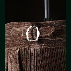 Corduroy trousers, men's straight Parisian buckle, Naples slim non-iron, autumn and winter business – Image 6
