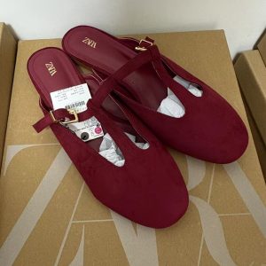 Za2025 Spring New Niche Design Retro Sampa T-Buckle Mary Jane Grandma Shoes Flat Pumps – Image 5