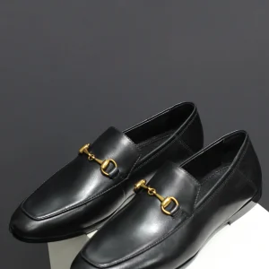 Step on the heel retro slippers Loafers Peas shoes Casual leather men's shoes British business small leather shoes men's lazy shoes – Image 5