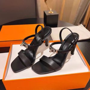 foreign trade summer new slotted buckle strap high heel sandals sexy and versatile ins stiletto heel plus size high heels women – Image 4