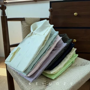 Italian Old Money Retro Linen Long Sleeve Shirt Men's Advanced 32 Pure Linen Refreshing Casual Solid Color Shirt – Image 7