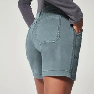 cross-border new Amazon independent station fashionable simple pockets high stretch enlarged twill casual shorts – Image 3