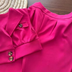 Cross-border Summer Girls' Suit Jacket Vest Button Top Casual Suit Pants Children's Two-Piece Set – Image 4