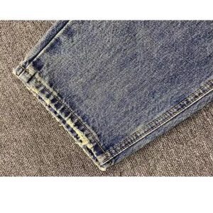 Spring and autumn American casual ruffian handsome washed retro cargo jeans men's straight leg loose high street tapered pants tide – Image 6