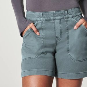 cross-border new Amazon independent station fashionable simple pockets high stretch enlarged twill casual shorts – Image 4