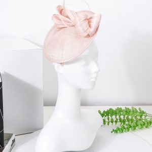 Cross-border 2025 new European and American summer linen gauze hats women's literary retro headdresses banquet party hair accessories wholesale – Image 3