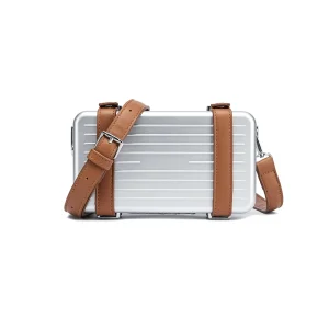 2025 new men's bag, casual hard small square bag, fashion waist bag, one-shoulder crossbody bag, shaped box bag, trendy brand bag – Image 3