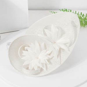 new summer hemp gauze straw hat women's French retro elegant topper – Image 4