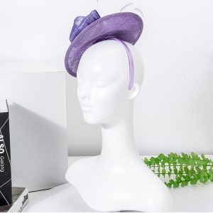 Cross-border 2025 new European and American summer linen gauze hats women's literary retro headdresses banquet party hair accessories wholesale – Image 6