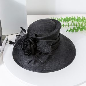 New Summer Filipino Hemp Straw Hat Women French Vintage Topper Party Banquet Sun Hat – Image 3