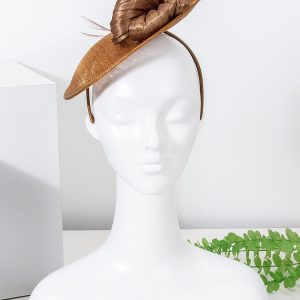 Cross-border 2025 new European and American summer linen gauze hats women's literary retro headdresses banquet party hair accessories wholesale – Image 8