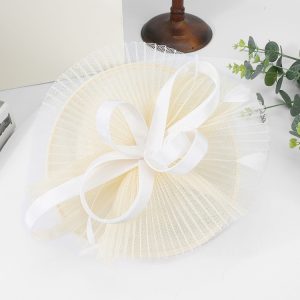 2025 Linglong Spring and Summer New Headwear, British Banquet Celebrity Hair Ornaments, Filipino Hemp Feather Fashion and Elegant Headband – Image 5