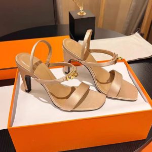 foreign trade summer new slotted buckle strap high heel sandals sexy and versatile ins stiletto heel plus size high heels women – Image 3