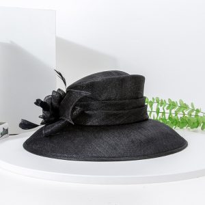New Summer Filipino Hemp Straw Hat Women French Vintage Topper Party Banquet Sun Hat – Image 8