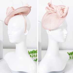Cross-border 2025 new European and American summer linen gauze hats women's literary retro headdresses banquet party hair accessories wholesale – Image 7