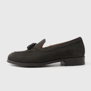 GU FASHION British Outdoor Slip-on Derby Shoes High-end Handmade Loafers Men's Italian Suede Shoes – Image 5