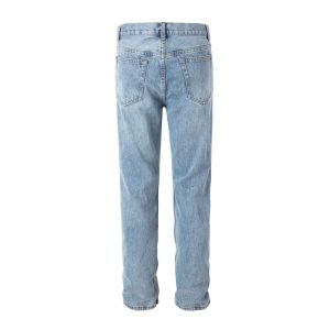 European and American high street thickened washed ripped jeans cargo jeans – Image 4