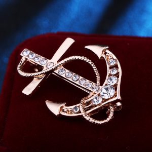 European and American Navy Sailboat Anchor Brooch Men's Wild Suit Women's Decorative Pin Jacket Personality with Corsage Factory Wholesale – Image 5