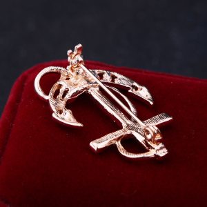 European and American Navy Sailboat Anchor Brooch Men's Wild Suit Women's Decorative Pin Jacket Personality with Corsage Factory Wholesale – Image 6